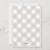 バッファロータータンチェックモダンナチュラル1フォトクリスマスホ シーズンカード (裏面)