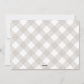 バッファロータータンチェックモダンナチュラル5写真クリスマス シーズンカード (裏面)