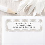 バッファロータータンチェックモダン自然写真クリスマス ラベル<br><div class="desc">バッファロータータンチェックモダンベージュ自然1写真クリスマスホリデーデコールの好意差出人住所ラベル。シンプルクリーンエレガントミニマルデザイン</div>