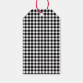 バッファローチェックのクリスマスギフトタグ ギフトタグ (裏面)
