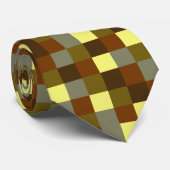 バッファローチェックのプレイド市松模様にパターン ネクタイ (ロール)
