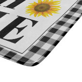 バッファローチェックひまわり"ホーム" カッティングボード (角)