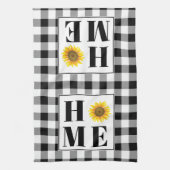 バッファローチェックひまわり"ホーム" キッチンタオル (縦)