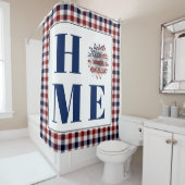 バッファローチェックひまわり"ホーム" シャワーカーテン (インサイチュ)