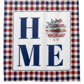 バッファローチェックひまわり"ホーム" シャワーカーテン (正面)