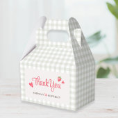 バッファローチェックガールのベリーの最初の誕生日パーティー フェイバーボックス