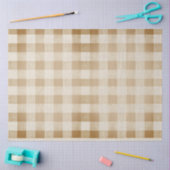 バッファローチェックグランジデカップシート 薄葉紙 (クラフト)