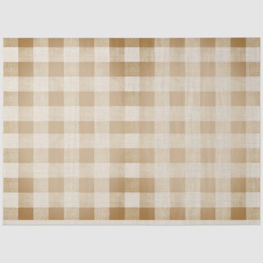 バッファローチェックグランジデカップシート 薄葉紙 (正面)