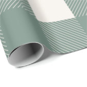 バッファローチェックグリーンシンプルトレンディー ラッピングペーパー (ロールコーナー)