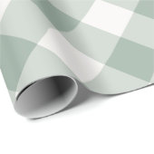 バッファローチェックセージ緑 ラッピングペーパー (ロールコーナー)
