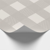 バッファローチェックタンシンプルトレンディースタイリッシュプレイド ラッピングペーパー (角)
