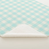 バッファローチェックターコイズチェックマウンテン シェルパブランケット (3/4)