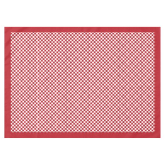バッファローチェックテーブルクロス居心地の良いレッドホワイトダイニング テーブルクロス (正面(横))
