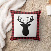 バッファローチェックディアウィルダネスキャビン装飾用クッション クッション (ブランケット)