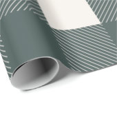 バッファローチェックハンターグリーンシンプルトレンディー ラッピングペーパー (ロールコーナー)