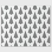 バッファローチェックパインツリーラッ素朴ピング紙 ラッピングペーパー (フラット)