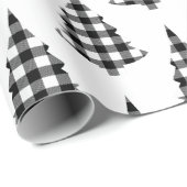 バッファローチェックパインツリーラッ素朴ピング紙 ラッピングペーパー (ロールコーナー)