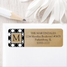 バッファローチェックプレイドクラフト紙モノグラム