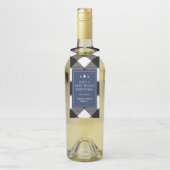 バッファローチェックプレイドクリスマスプレゼントパーソナライズされたギフト ボトルネックタグ (ボトル)