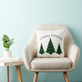 バッファローチェックプレイドホリデーカントリークリスマス クッション (椅子)