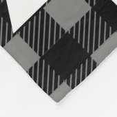 バッファローチェックプレイド&ツリーマイ初めてのクリスマス フリースブランケット (角)