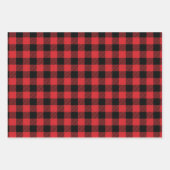 バッファローチェックプレイド ラッピングペーパーシート (正面2)