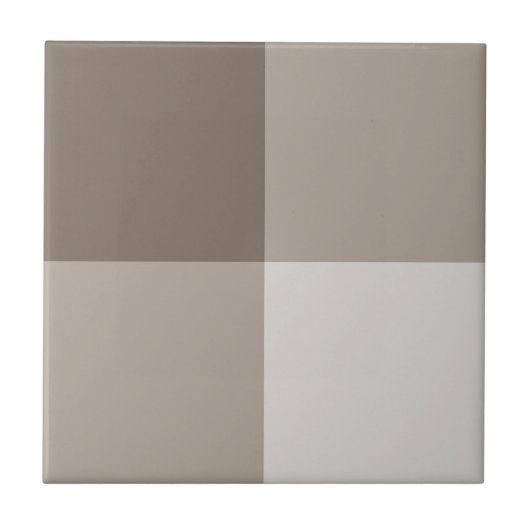 バッファローチェックベージュクリームアイボリーギンガム タイル (正面)