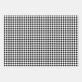 バッファローチェックボウ&サンフラワートリオラッピング紙 ラッピングペーパーシート (正面2)