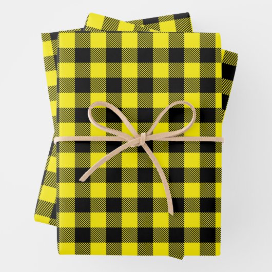 バッファローチェックラッピング紙シート ラッピングペーパーシート (インサイチュ)