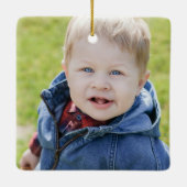 バッファローチェック写真 セラミックオーナメント (裏面)