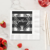 バッファローチェック収集 縁ありランチョンナプキン (インサイチュ)