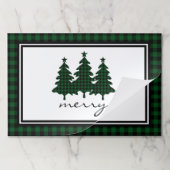 バッファローチェック松 ペーパーパッド (折り畳み)