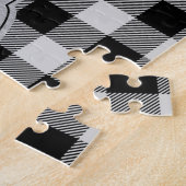 バッファローチェック素朴カントリーファームハウス ジグソーパズル (側面)