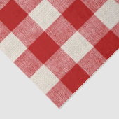 バッファローチェック赤いデコップページ紙 薄葉紙 (詳細)