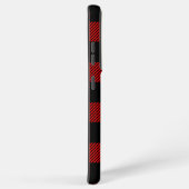 バッファローチェック赤と黒のランバージャックプレイドデコール SAMSUNG GALAXYケース (右側面)