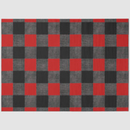 バッファローチェック黒と赤 薄葉紙