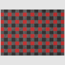 バッファローチェック黒と赤 薄葉紙