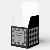 バッファローチェック - グレーとブラック - クラシック フェイバーボックス (オープン)