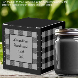 バッファローチェック - グレーとブラック - クラシック フェイバーボックス