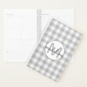 バッファローチェック|プレイドグレーファームハモノグラムのウス プランナー手帳 (ディスプレー)