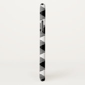 バッファローチェック、白黒 Case-Mate iPhoneケース (裏面/右)