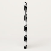 バッファローチェック、白黒 Case-Mate iPhoneケース (裏面/左)