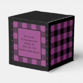 バッファローチェック – 紫と黒 – クラシック フェイバーボックス (裏面サイド)