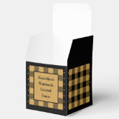 バッファローチェック – 金ゴールドとブラック – クラシック フェイバーボックス (オープン)