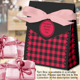 バッファローチェック - 黒と赤 - 4x2x5 テント フェイバーボックス