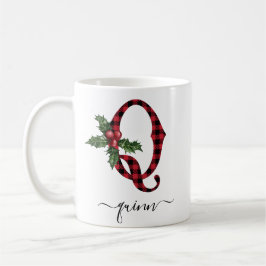 バッファローチェック Q モノグラム クリスマスコーヒーマグ コーヒーマグカップ