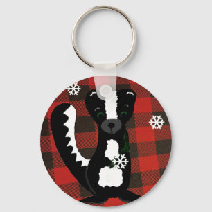 バッファローチェックWoodland Skunk Keychain キーホルダー
