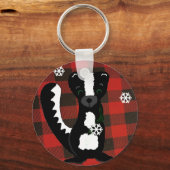 バッファローチェックWoodland Skunk Keychain キーホルダー (正面)