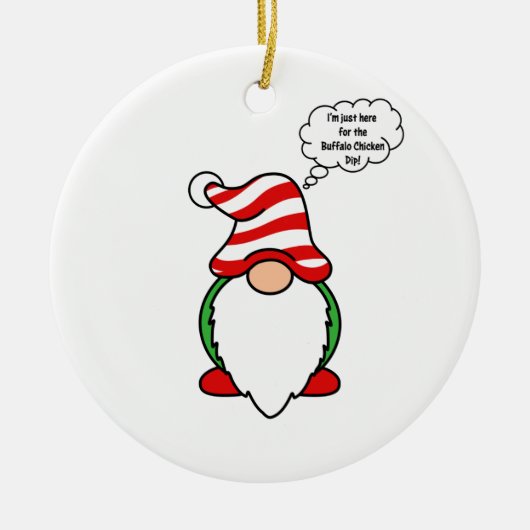 バッファローチキンディップ格言 セラミックオーナメント (正面)