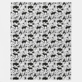 バッファローテペベアーダーアローズキツネとトマホークス フリースブランケット (正面)